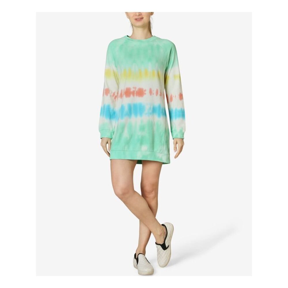 ULTRA FLIRT Womens Long Sleeve Crew Neck Short Shift Dress